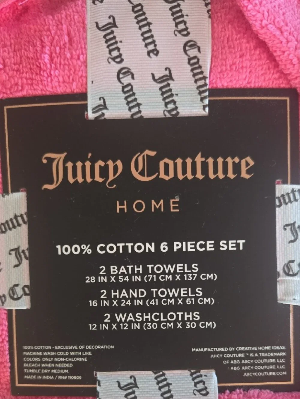 Juicy Couture plush cotton